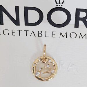 Pandora Diamond Halo Leo Charm Constellation Zodiac Pendant Gift